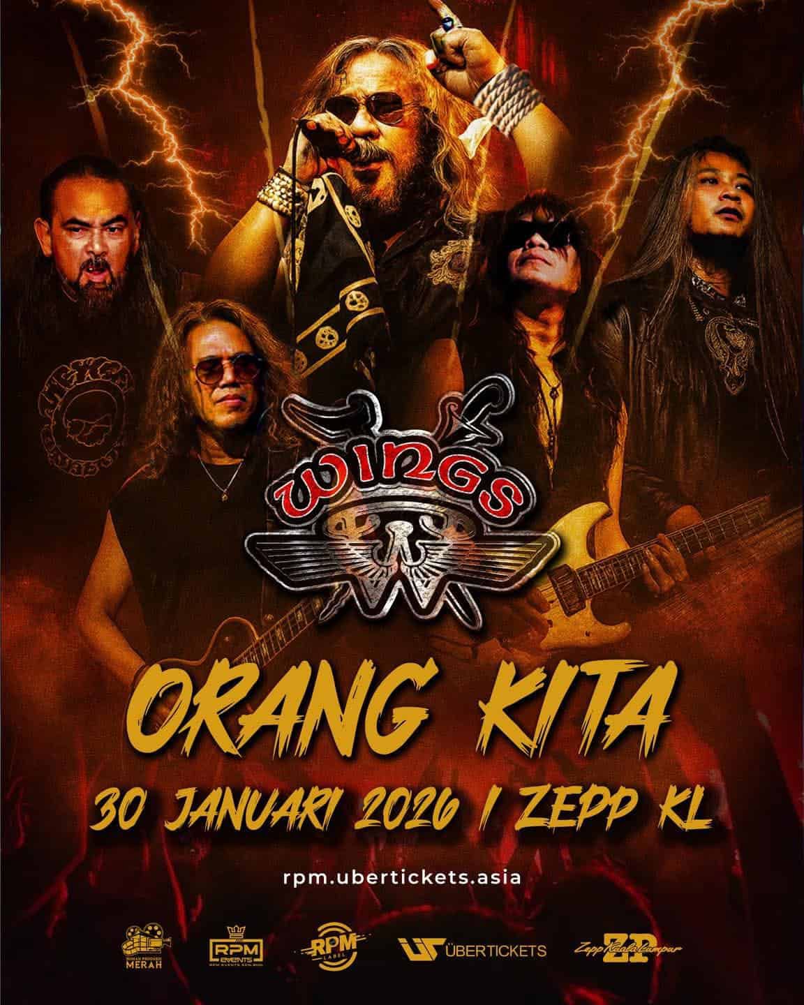 Konsert Wings Orang Kita Bakal Gegar Zepp Kuala Lumpur