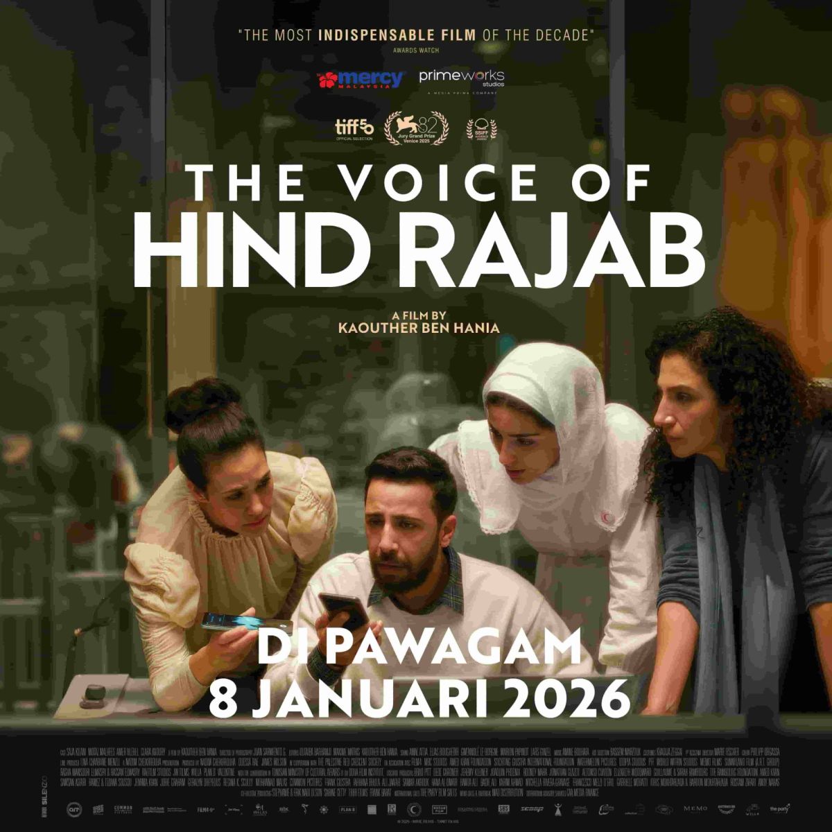 Suara Yang Tidak Pernah Dijawab: Filem The Voice of Hind Rajab Di Pawagam Malaysia Januari 2026